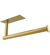 TOFIIGREM Paper Towel Holder with Adhesive Under Cabinet Mount- No Drilling Wall Mount Sticky Pap...