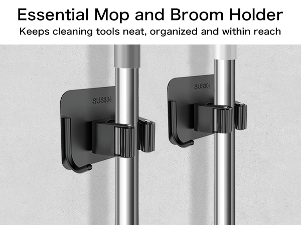 Broom Holder Wall Mount