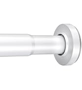 AmazerBath Spring Tension Shower Curtain Rod, 31-46.5 Inches Heavy Duty Tension Rod Rust Proof Ba...