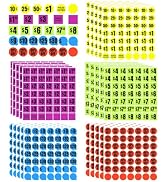 Large 1" Garage Sale Price Stickers with Discount Labels Removable Labels Easy Peel Off, 1225 Pcs...