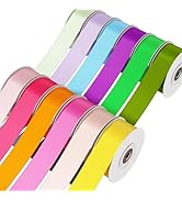Laviria 12 Colors 261.6 Yards Ribbon, 1 Inch Satin Ribbon for Crafts Gift Wrapping Flower Bouquet...