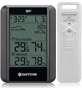 DAYTITOR Outdoor Thermometer Wireless Weather Station Temperature and Humidity Monitor, Thermomet...