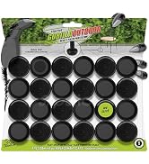Slipstick Gorilla Outdoor 1-1/2 Inch Patio Chair Leg Caps for Wrought Iron Furniture (24 Pack) Fl...
