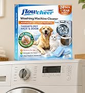 flowcheer Washing Machine Cleaner for Pet Hair & Odor Deep Cleaning Tablets for Washer Drum & Tub...