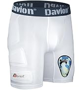 Davion Youth Sliding Padding Shorts with Soft Protective Athletic Cup Boys Briefs Underwear for F...
