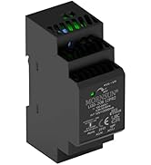 Ultra Slim Step-Shape 4SU DIN Rail Power Supply, 24W 12V 2A Output, Built in Active PFC, Voltage ...
