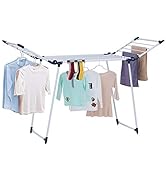 YUBELLES Clothes Drying Rack, Gullwing Laundry Rack, Collapsible, Space-Saving Laundry Rack, with...
