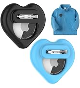 DDJ for AirTag Holder for Kids (2 Pack), Hidden Silicone Case for Apple AirTags 1st & 2nd Generat...