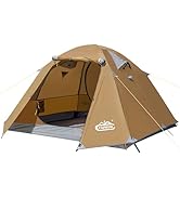 Camppal 2-3 Person Tent Backpacking Tent, Waterproof Windproof 4 Season Tent for Camping, Easy Se...