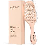 AIMIKE Detangling Brush, Wet Dry Vented Detangler Brush w/Soft Bristles, Pain-Free Detangle Hairb...