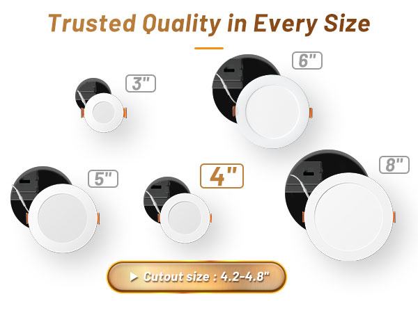 4 led recessed light dimmable