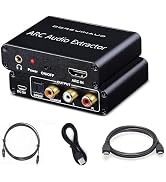 HDMI ARC Audio Extractor Converter,192KHz ARC Audio Extractor DAC Converter, Digital to Analog Au...