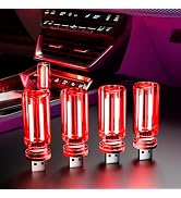 UBAPEV 4 PCS USB Night Light, Touch Dimmable Mini USB LED Car Interior Ambient Lights, Portable P...