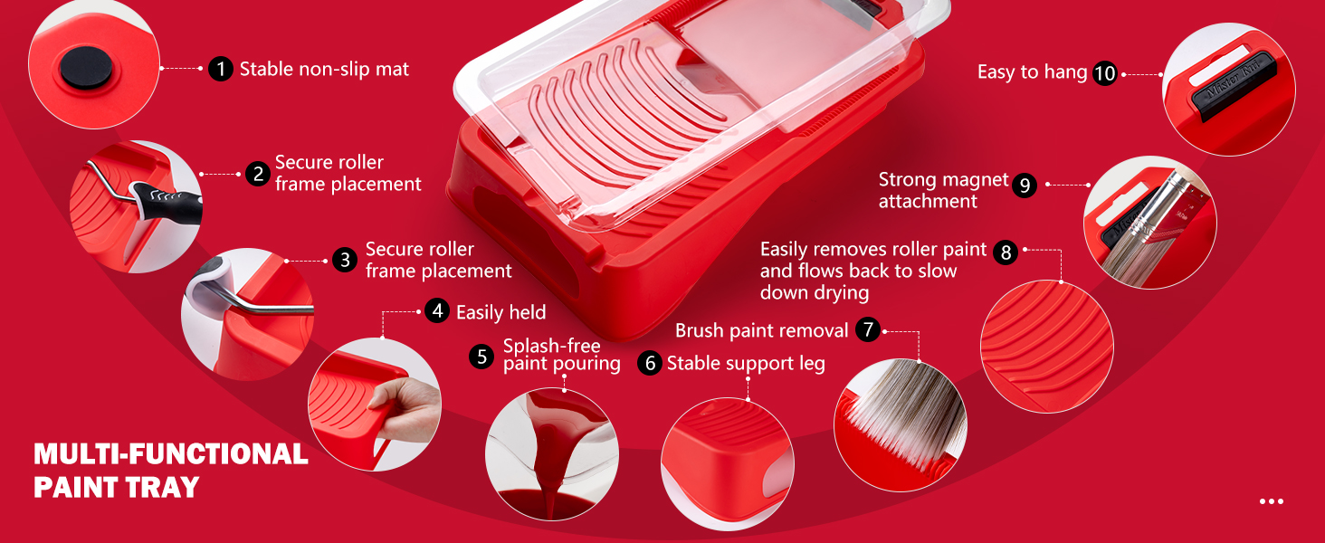 paint tray, small paint tray, paint tray with liners