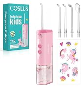 COSLUS T40 Portable Water Flosser for Kids: 4 Gentle Modes for Ages 6+, Braces & Sensitive Teeth ...