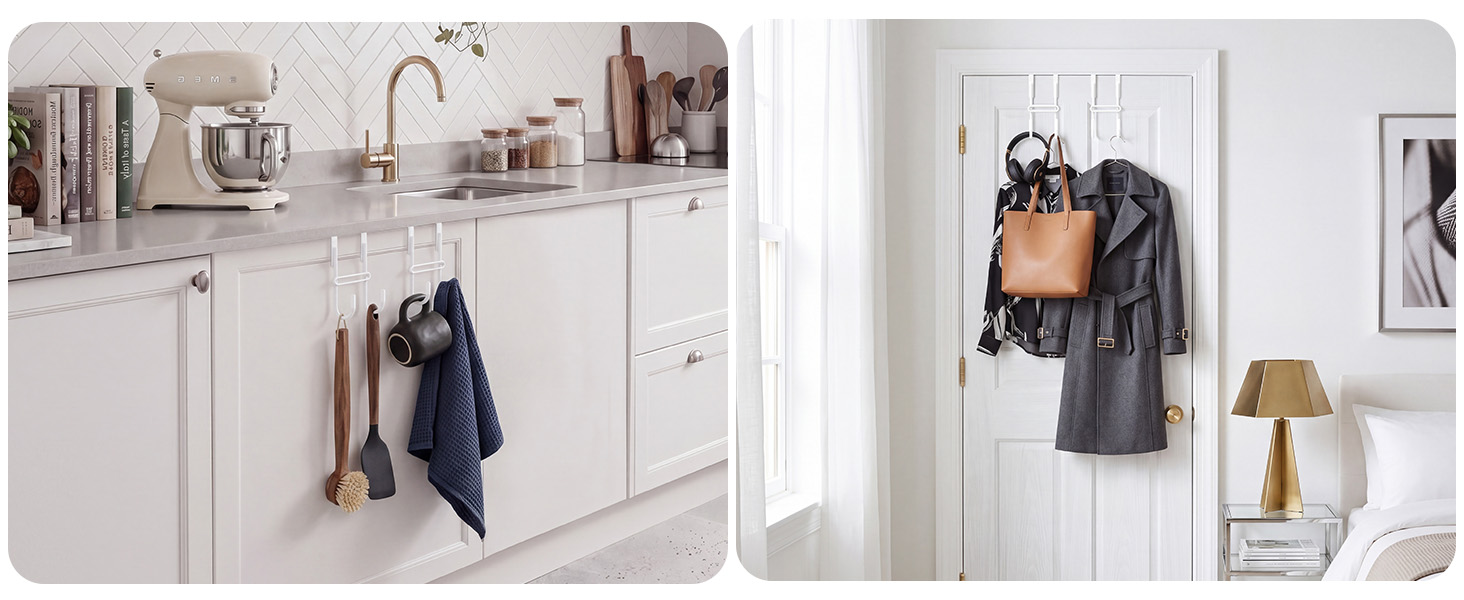 Over The Door Double Hanger Hooks