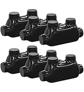 RVBOATPAT Aluminum Wire Connectors 250-6AWG Splice Connector/Reducer Insulated Inline Splice Conn...