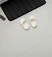 BYSURE Pink Memory Foam Bathroom Rug Set 3 Piece, Non Slip Extra Soft Absorbent Bath Mats, Machin...