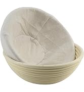 9 Inch Proofing Bread Basket Cloth, Reusable Breathable Liner Cotton Flax Banneton Proofing Bread...