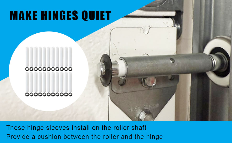 Garage Door Hinge Quiet Roller Sleeves Hardware Tools