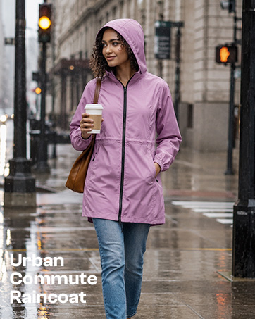 women rain coat