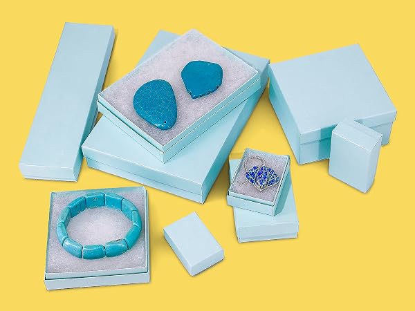 the display guys cotton insert filled kraft paper jewelry gift box case mailing shipping package