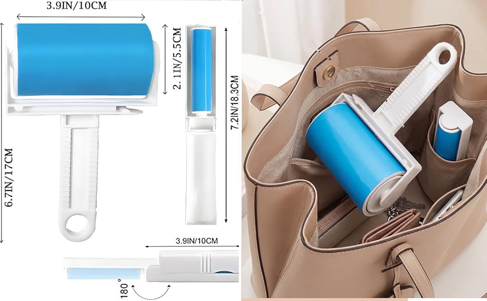 portable compact lint roller