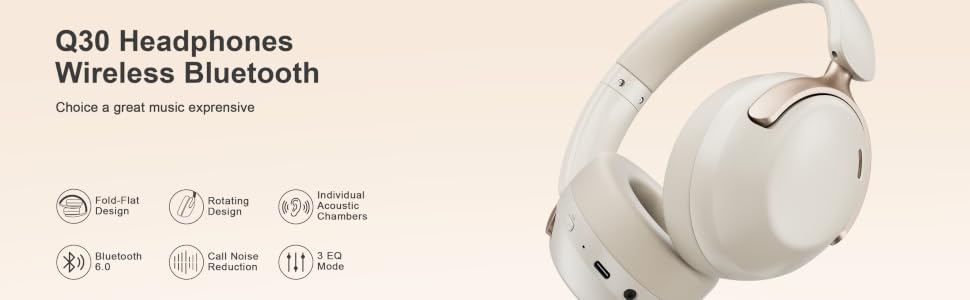 Q30 Headphones Wireless Bluetooth