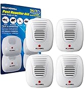 Bell + Howell Ultrasonic Pest Repeller Home Kit (Pack of 4), Ultrasonic Pest Repeller Aid, Pest R...