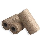 PMLAND All Purpose Natural Jute Twine Burlap String 2ply Wrapping Crafts Home Decor - 300 Meters ...