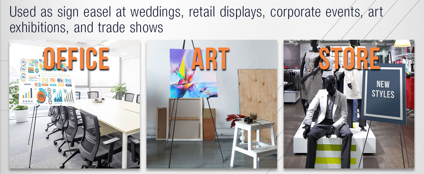 trade wedding conference portableboard signholder visual marketing demonstration travel compact