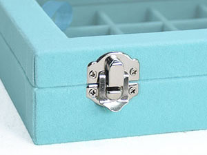 24 grid full velvet jewelry box