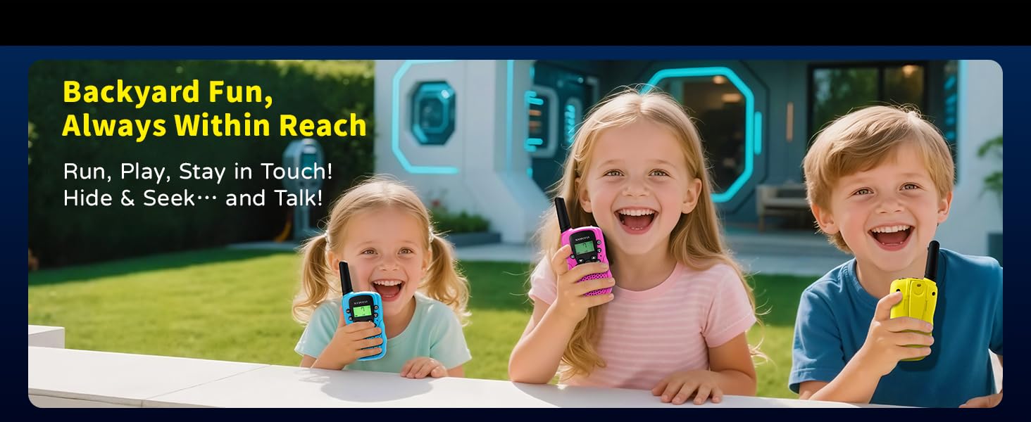 walkie talkies for backyard fun, role play