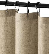 MIULEE Linen Shower Curtain