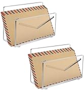 Bolidery Acrylic Mail Holder, Clear Mail Organizer Countertop, Envelope Mail Holder for Desk or W...