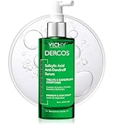 Dercos Salicylic Acid Anti-Dandruff Treatment, Scalp Treatment Targets Dandruff Symptoms & Leaves...