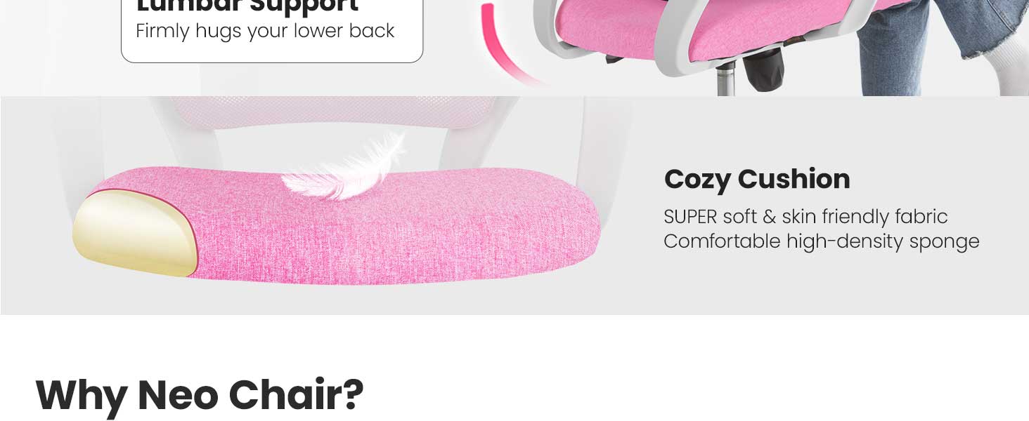 Soft fabric cushion seat for comfy chair all day comfort