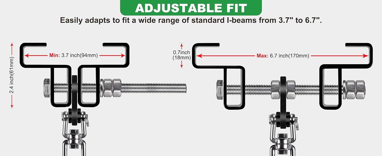 Heavy Duty Steel Beam Clamp