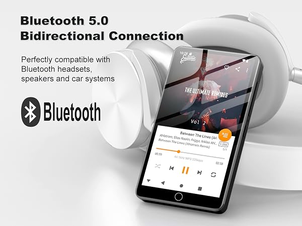 mp3 player with bluetooth and wifi