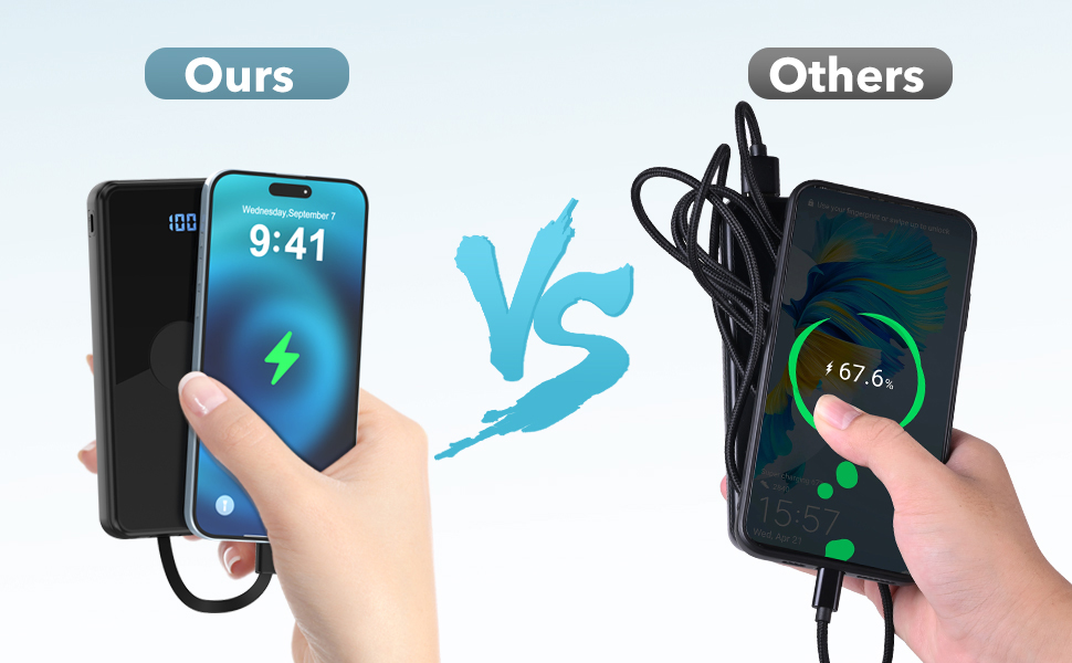 Don't need to carry extra cables