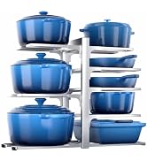 ORDORA 8-Tier Pots and Pans Organizer under Cabinet, Kitchen Cabinet Organizers and Storage, Heav...