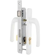DOITOOL Storm Door Handle Replacement Lever with Lock Heavy Duty Aluminum Alloy Entrance Door Loc...