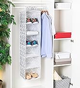 Home Basics SB39111 Hanging Closet Organizer, 6 Shelf, Grey