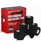 Kinesiology Tape Roll (Bulk 6 Pack) Latex Free, Waterproof Athletic Tape, Tape, Sports Tape, Supp...