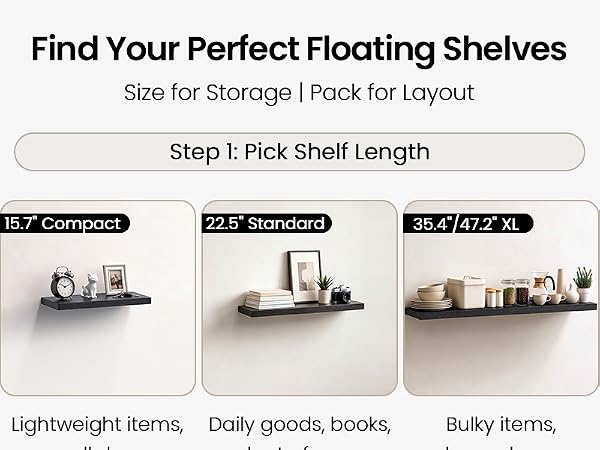 floating shelves select guide