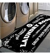 Laundry Room Long Rug Area Rug Non-Slip Floor Mat Waterproof Farmhouse Carpet for Kitchen 40