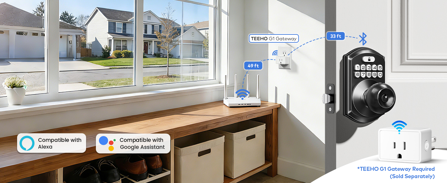 Add an optional gateway to remotely unlock without distance limitations.