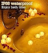 idyl light Rechargeable Tea Lights Candles with Remote Timer, 100 Hours Flameless Flickering Cand...