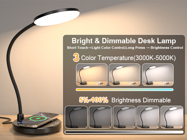 dimmable led desk lamp