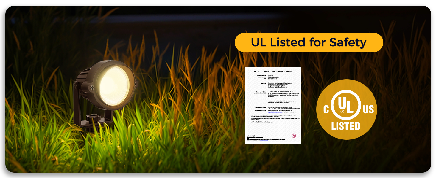 UL Listed for Safety